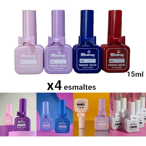 Esmalte Semipermanente Gel Uv Uñas Manicure Pedicure Nails 