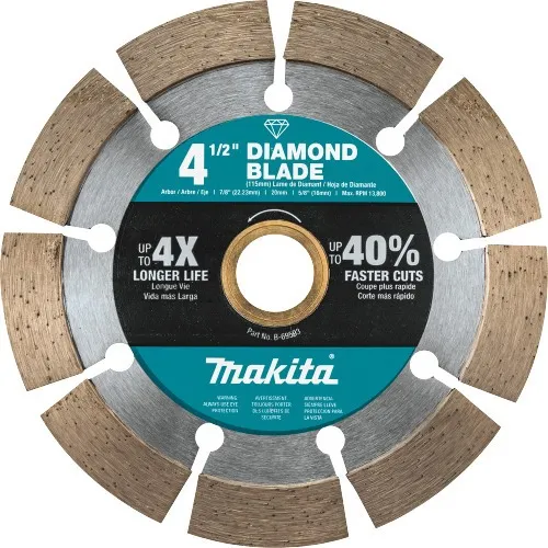 Disco 4 1/2    Segmentado Borde Diamante Makita 