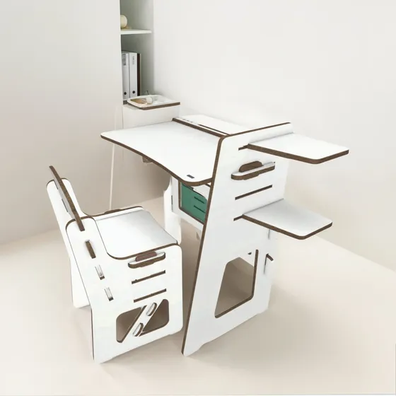 Escritorio Pupitre Y Silla Regulable, Homeoficce