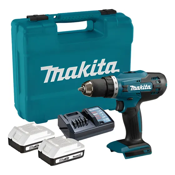 Taladro Atornillador A Bateria 1/2 C/mal. Makita-18v 2 Bat 