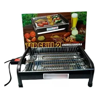 Churrasqueira ElĂ©trica AlumĂnio Craqueada Top Grill 2 220v Churrasqueira ElĂ©trica AlumĂnio Craqueada Top Grill 2 220v