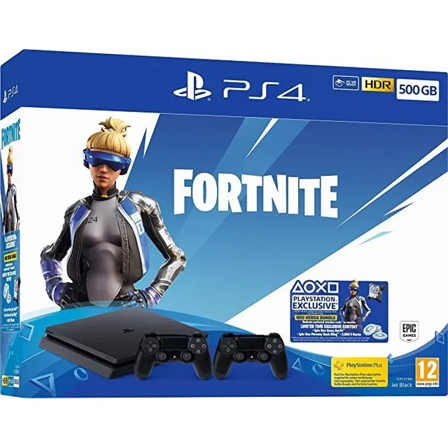 Playstation 4 Slim 1tb Fortnite Neo Versa + 1 Control Extra