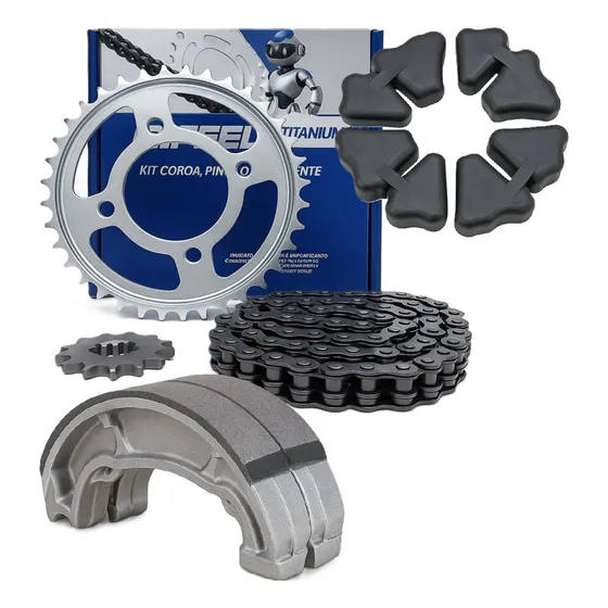 Kit Relação Cg Titan Fan 150 2009 2010 2011 2012 2013 Riffel