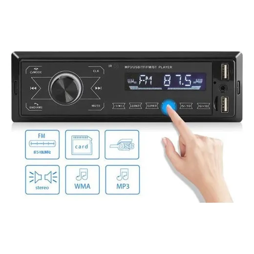 Estéreo De Coche Amplificado Con Usb, Sd, Auxiliar Y Bluet