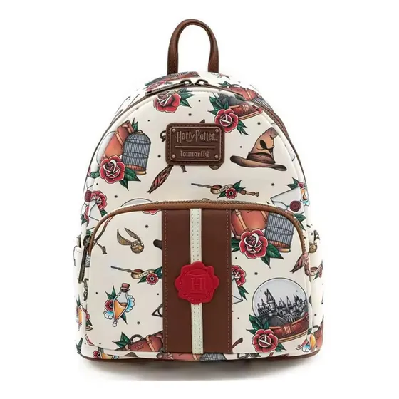 Mochila Loungefly Harry Potter Tattoo Mini Backpack Urbana Diseño De La Tela Estampado