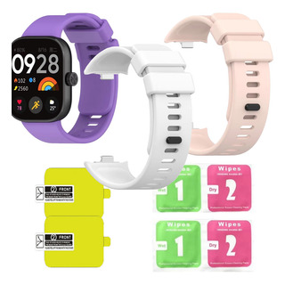 Pack Correas Para Redmi Watch 4 Y Xiaomi Band 8 Pro + Micas Pack Correas Para Redmi Watch 4 Y Xiaomi Band 8 Pro + Micas