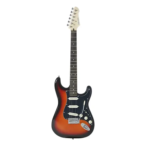 Guitarra Elétrica Harley Benton ST-20 SB Tília 3-Tone Sunburst