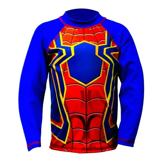 Franela Protección Uv Para Niños! - Spider-man