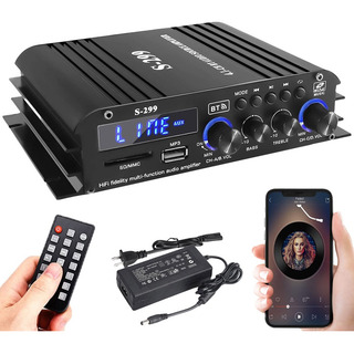 Amplificador De Audio Hifi Bluetooth 4.1 Canales Para Casa Amplificador De Audio Hifi Bluetooth 4.1 Canales Para Casa