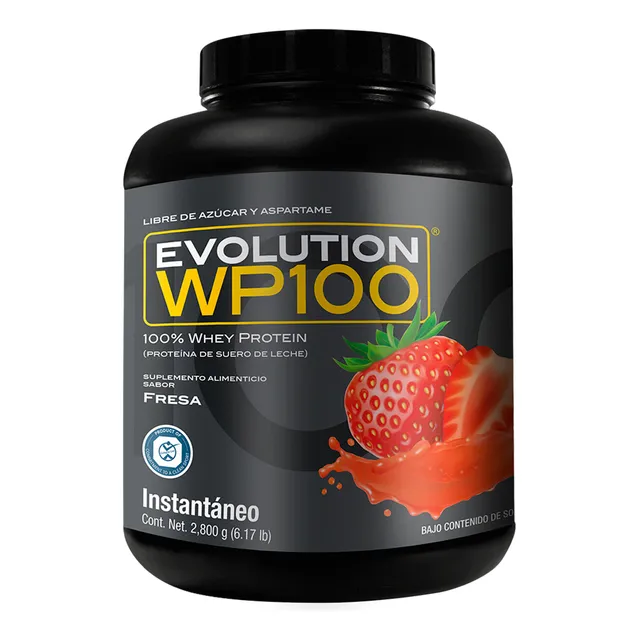 Proteina Suero De Leche (whey) Wp100 Evolution 2.8kg Sabores Sabor Fresa