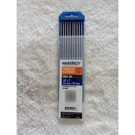 Electrodo Tugsteno 1/8  Punta Gris