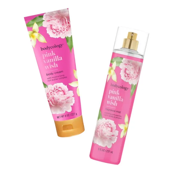 Pink Vanilla Wish Set Duo Bodycology Splash Y Loción