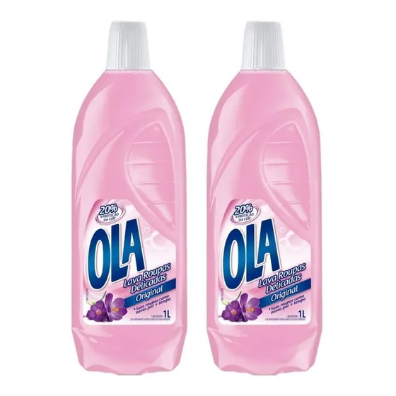 Kit Com 2 Lava Roupas Ola Original 1l Cada