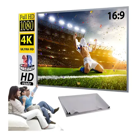 Tela De Projeção Reflexiva Para Projetor 84 Polegadas 4k Hd 127/220v