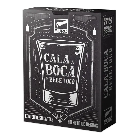 Jogo De Cartas Cala A Boca E Bebe Logo Original Buró