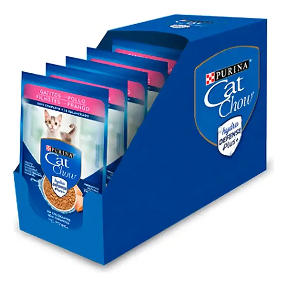 Alimento Humedo Purina Cat Chow Para Gatitos Sabor Pollo 15