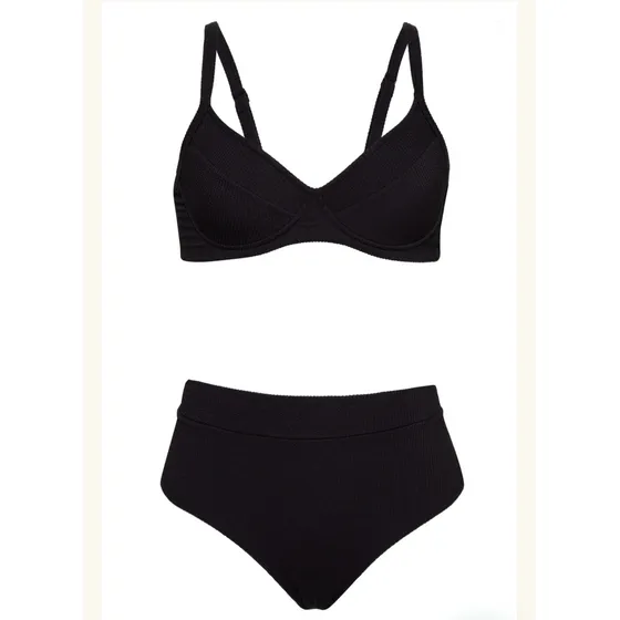 Traje De Baño 2 Piezas Bikini Alta De Playa Lumiere 