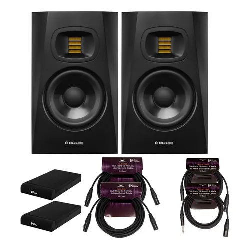 Monitor De Referência Adam Audio D3v Black | Frete grátis
