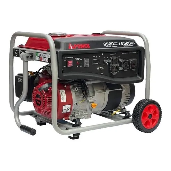 Generador portátil Power World SUA6900 6.9 kW bifásico con tecnología AVR 120V/240V