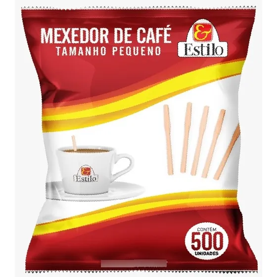 2.000 Mexedor De Café Chá Madeira 8,6cm