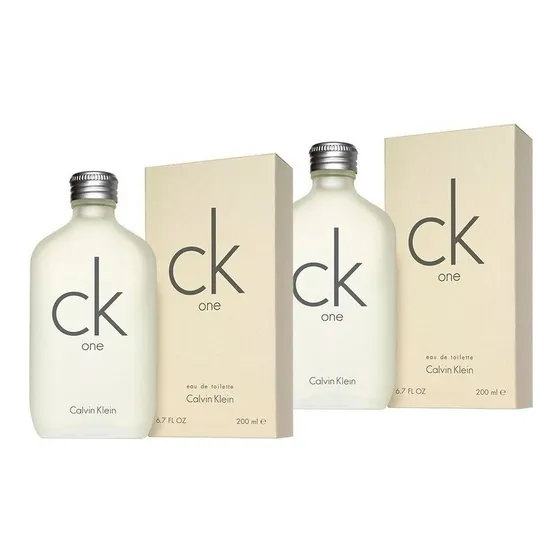 Paquete 2x1 Ck One Unisex Calvin Klein 200 Ml - Original