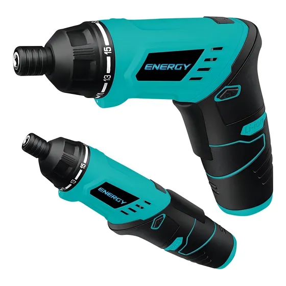 Atornillador Inalambrico Recargable 3.6v Energy + Accesorios Celeste 50 Hz/60 Hz