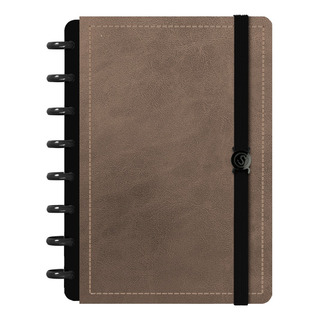 Caderno Disco Iscool Inteligente Pequeno Touch Couro Marrom Caderno Disco Iscool Inteligente Pequeno Touch Couro Marrom