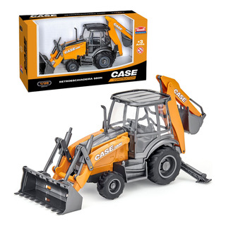 Retroescavadeira Case Infantil 580n Miniatura Cor Laranja Retroescavadeira Case Infantil 580n Miniatura Cor Laranja