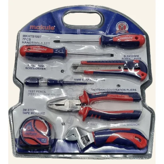 Kit 7 Herramientas Más Utilizadas Calidad Premium Makute