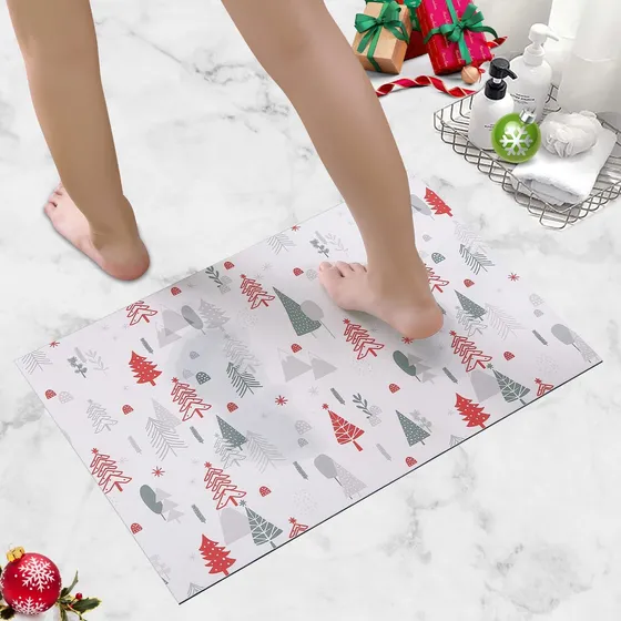 Caromio Alfombra Baño Antideslizante Secado Rapido Agua Para