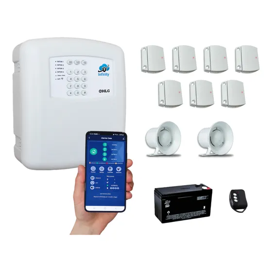 Alarme Residencial Sem Fio Cloud Wifi Aviso No Celular App