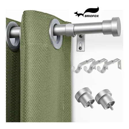 Briofox® Cortineros De Metal Ajustable De 80 A 235cm Barra De Cortina Cortineros Modernos De Metal Extensible A Maximo… Plateado Briofox® Cortineros De Metal Ajustable De 80 A 235cm Barra De Cortina Cortineros Modernos De Metal Extensible A Maximo… Plateado
