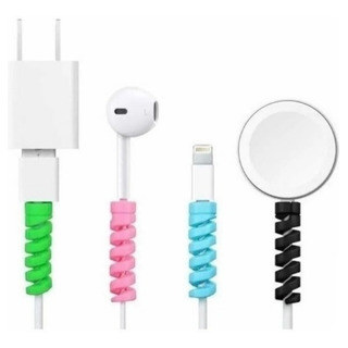 Kit 4 Un Protetor Para Cabo Usb Fio Carregador Fone Ouvido Cor Colorido Kit 4 Un Protetor Para Cabo Usb Fio Carregador Fone Ouvido Cor Colorido