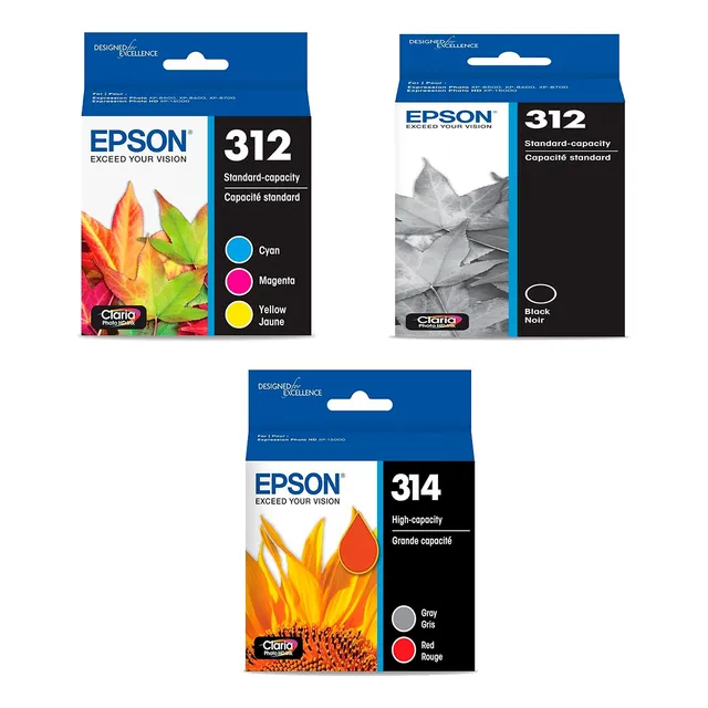 Kit Cartuchos Tinta Epson Originales 312 Y 214 (chipless)