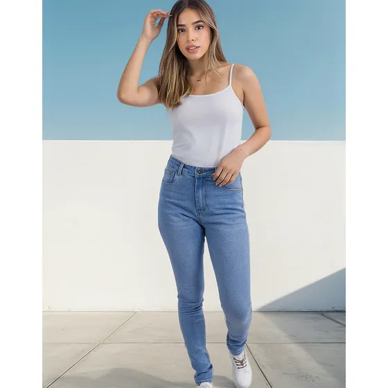 Jeans Vaquero De Dama Skinny Fit Ufo Candy Celeste Oferta