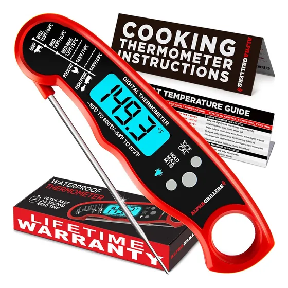 Termometro Digital De Cocina Alphagrillers Magnetico
