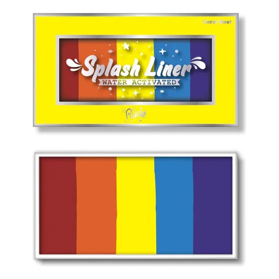 Delineadores Acuarelables Splash Liner Rude Cosmetics Color Coral Reef Efecto Mate