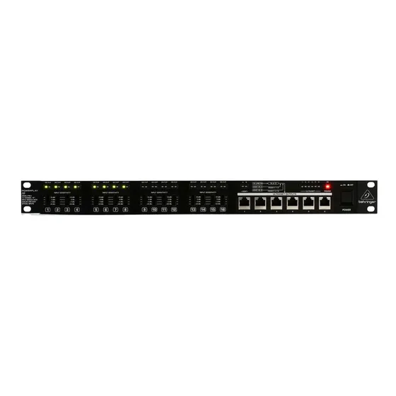 Behringer Powerplay P16-i 16-channel 19'' Modulo Entrada