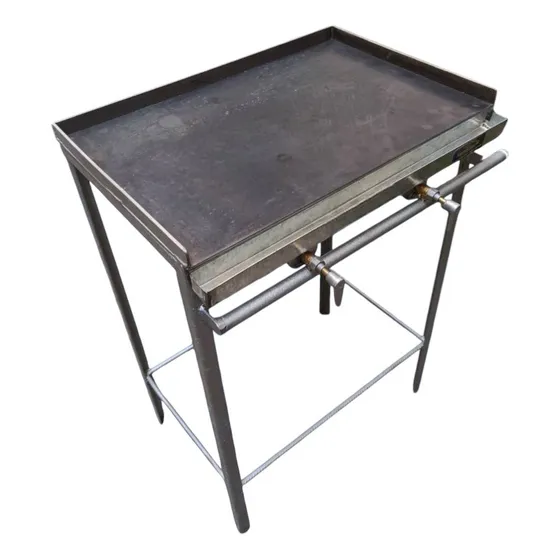 Plancha Alta De 60x40 Con Quemadores Tipo Flauta A Gas Nueva