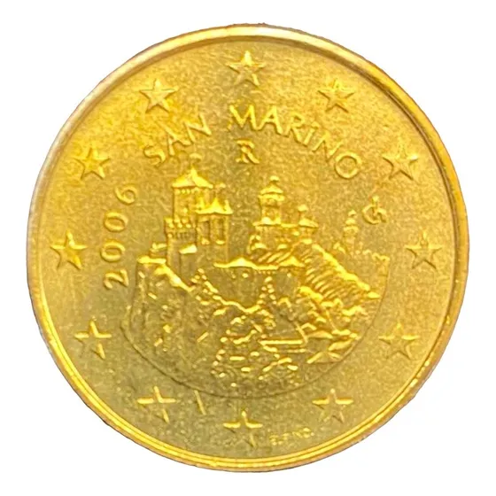 San Marino - 50 Euro Cent - Año 2006  - Torres - Km #445