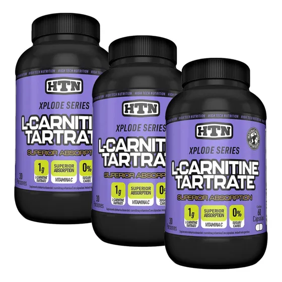 3 Carnitina Htn 60 Ripped Fast Quemador Grasa Fat Burner