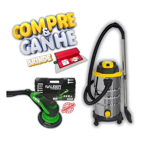 Kit Lixadeira Nauber Roto-5  + Aspirador Map30- 220v