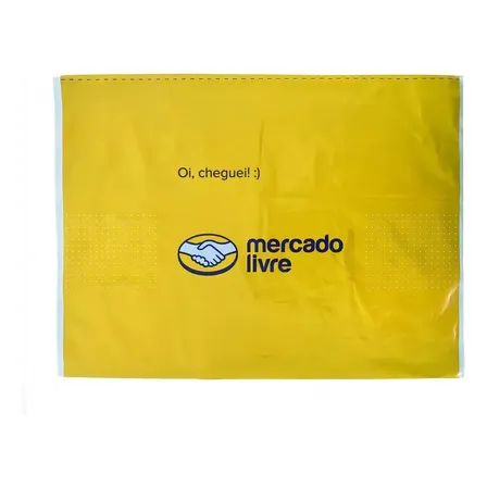 180 Envelopes De Segurança Com Bolha 28x22cm Meli Sem Awb Amarelo