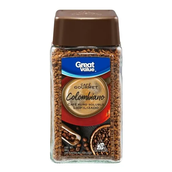 Café Soluble Great Value Colombiano Gourmet 200g