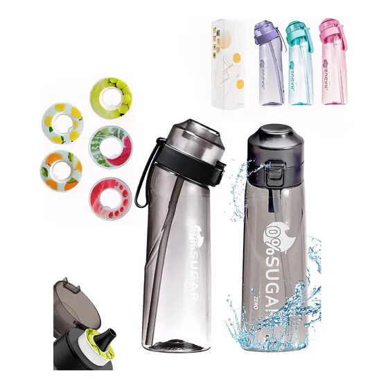 Botella Air Up Botella De Agua Con 5 Cápsulas De Sabores
