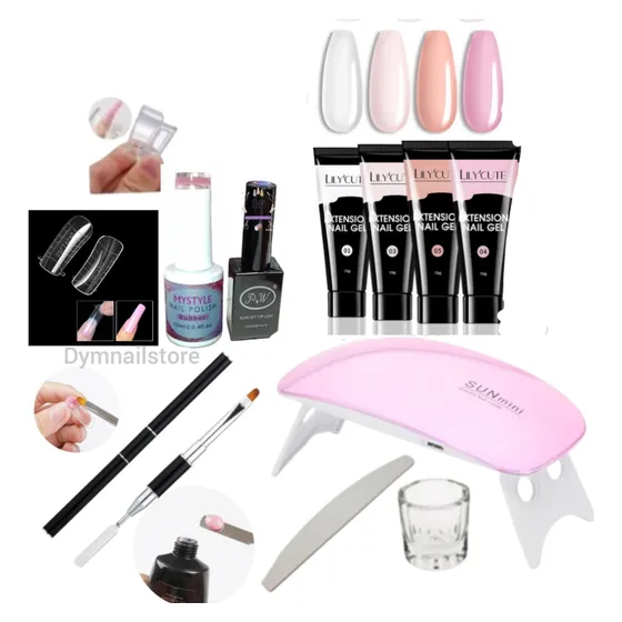 Kit Polygel Completo Para Extensiones De Uñas 