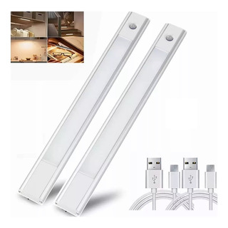 2 Luz Led Con Sensor De Movimiento Para Baño, Armarios,30cm 2 Luz Led Con Sensor De Movimiento Para Baño, Armarios,30cm