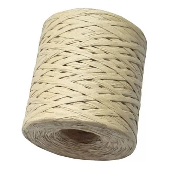 1 Rollo De Cinta De Papel De Rafia Tejida A Mano 200m