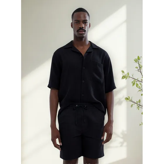Bermuda Para Hombre  Marca Seven En Color Negro #45100657