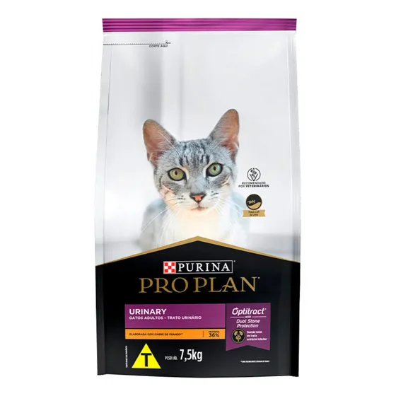 Alimento Pro Plan OptiTract Urinary para gato adulto de raza todas as raças sabor frango y arroz de 7.5 kg
